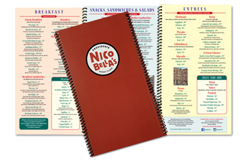 Nicobella’s Menu